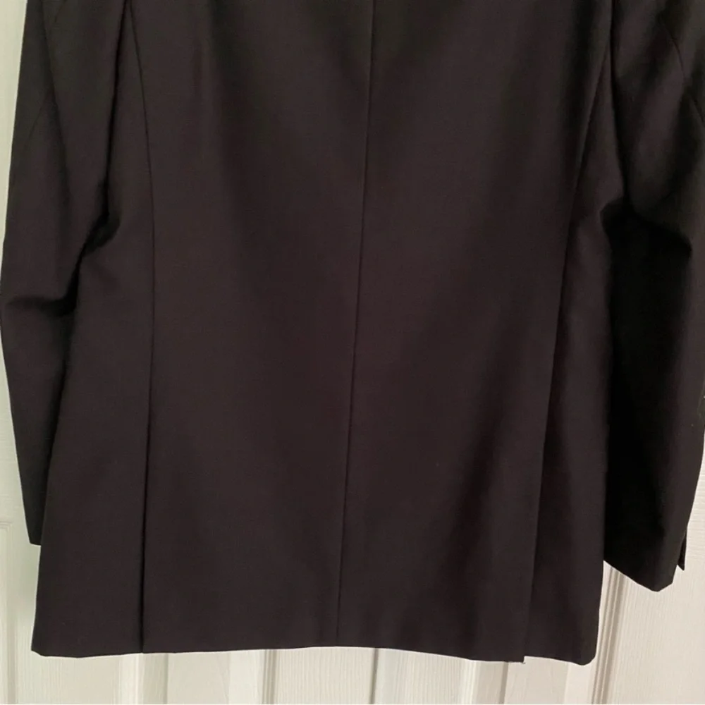 Carven Black Wool/Silk Blend Blazer Size 18